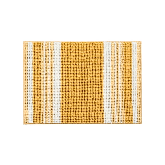 Mainstays Performance Foam Noodle Bath Rug, 17" x 24", Yellow