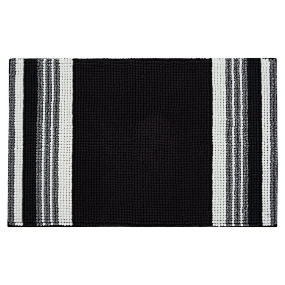 Mainstays Performance Foam Noodle Bath Rugs, 20"x32" Black