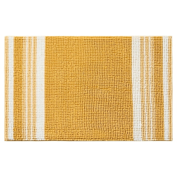 Mainstays Performance Foam Noodle Bath Rug, 20" x 32", Yellow