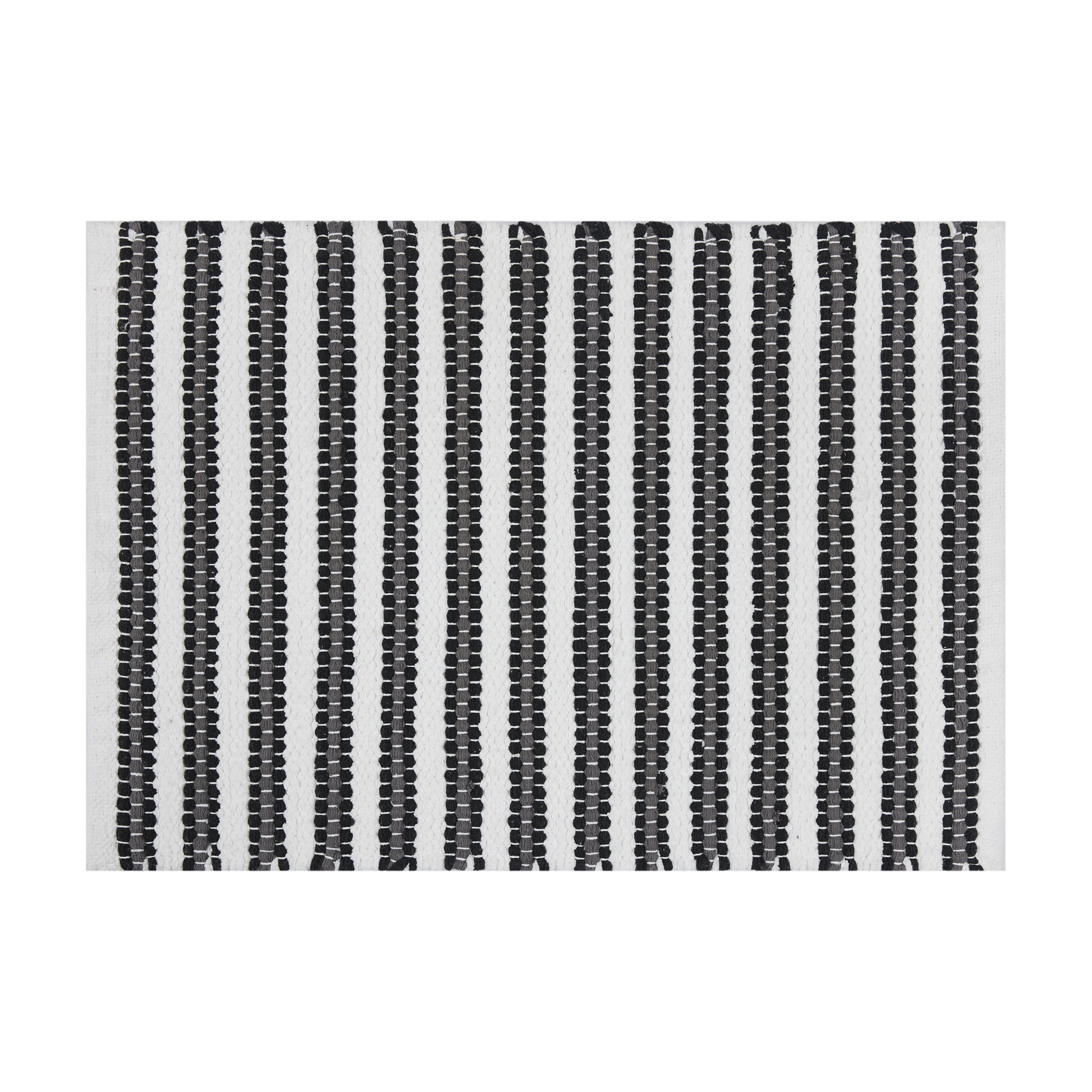 Mainstays Performance Handwoven Cotton Bath Rug, Soothing Gray, 17" x 24"