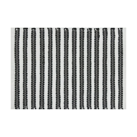 Mainstays Performance Handwoven Cotton Bath Rug, Soothing Gray, 17" x 24"