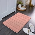 Mainstays Performance Memory Foam Bath Mat, Pearl Blush, 20" x 30