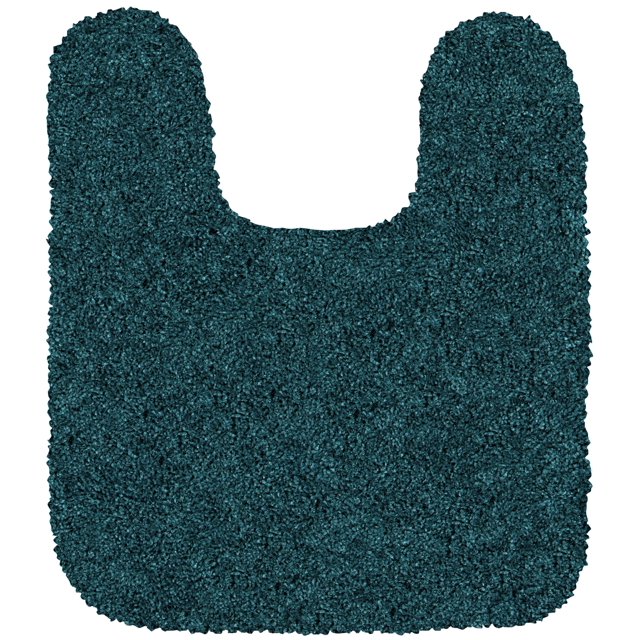 Mainstays Performance Nylon Bath Rug, Cool Water, 19.5" x 22" Contour