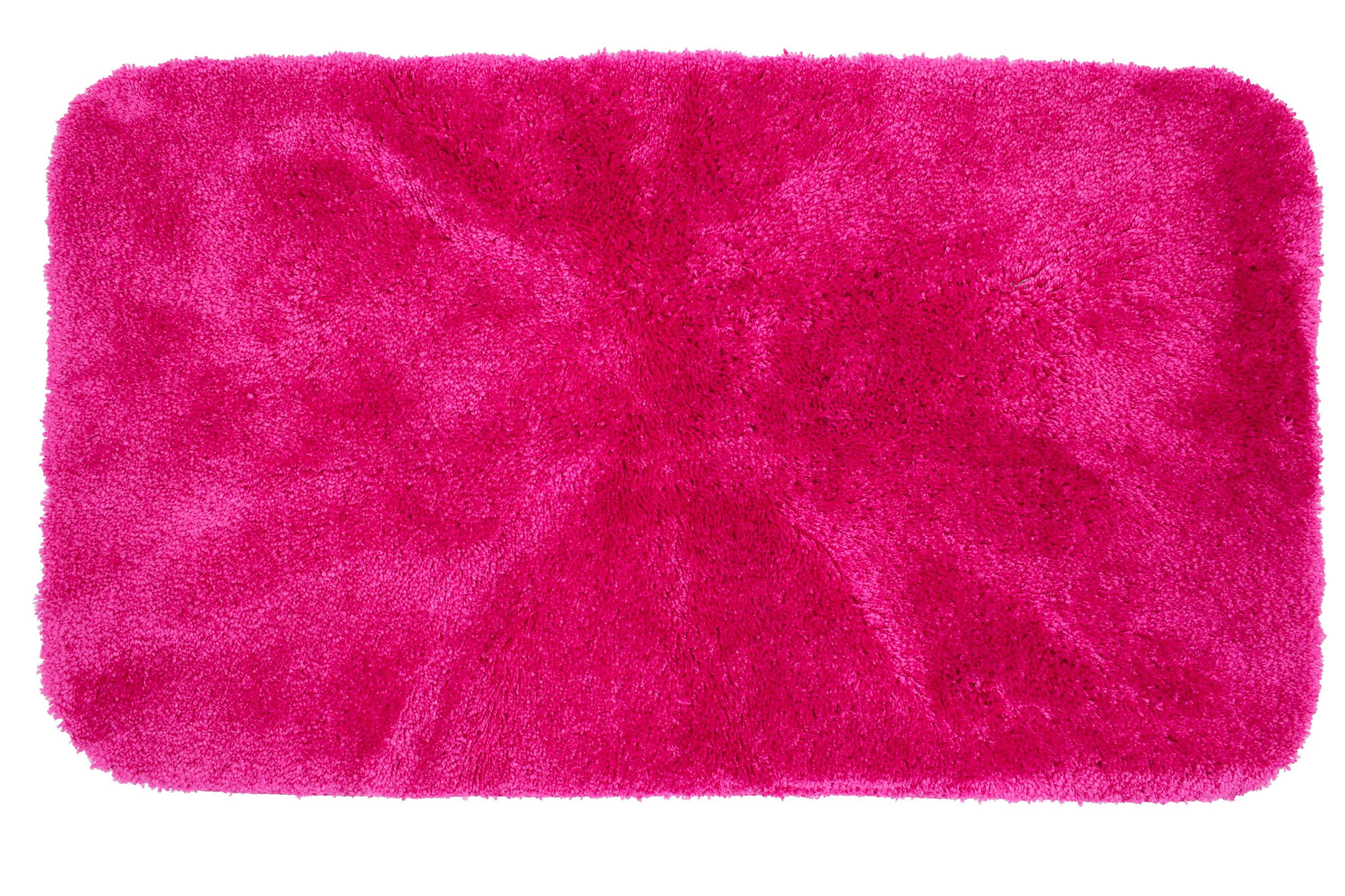Mainstays Performance Nylon Bath Rug, Fuchsia Blast, 19.5" x 34