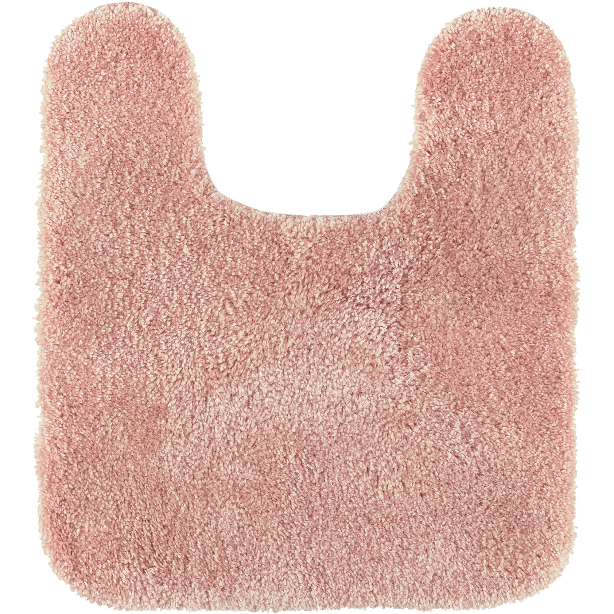 Mainstays Performance Nylon Bath Rug, Pearl Blush, 19.5" x 22" Contour