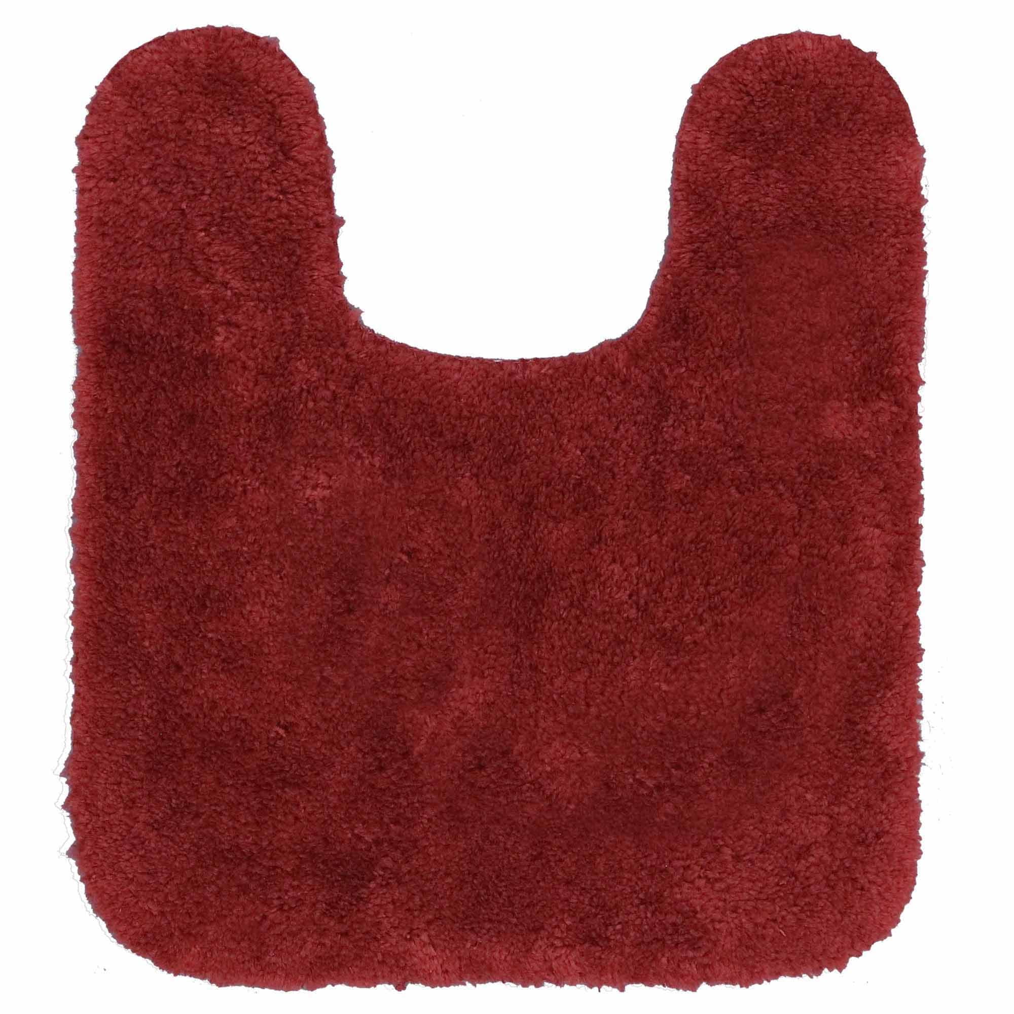 Mainstays Performance Nylon Bath Rug, Red Sedona, 19.5" x 22" Contour