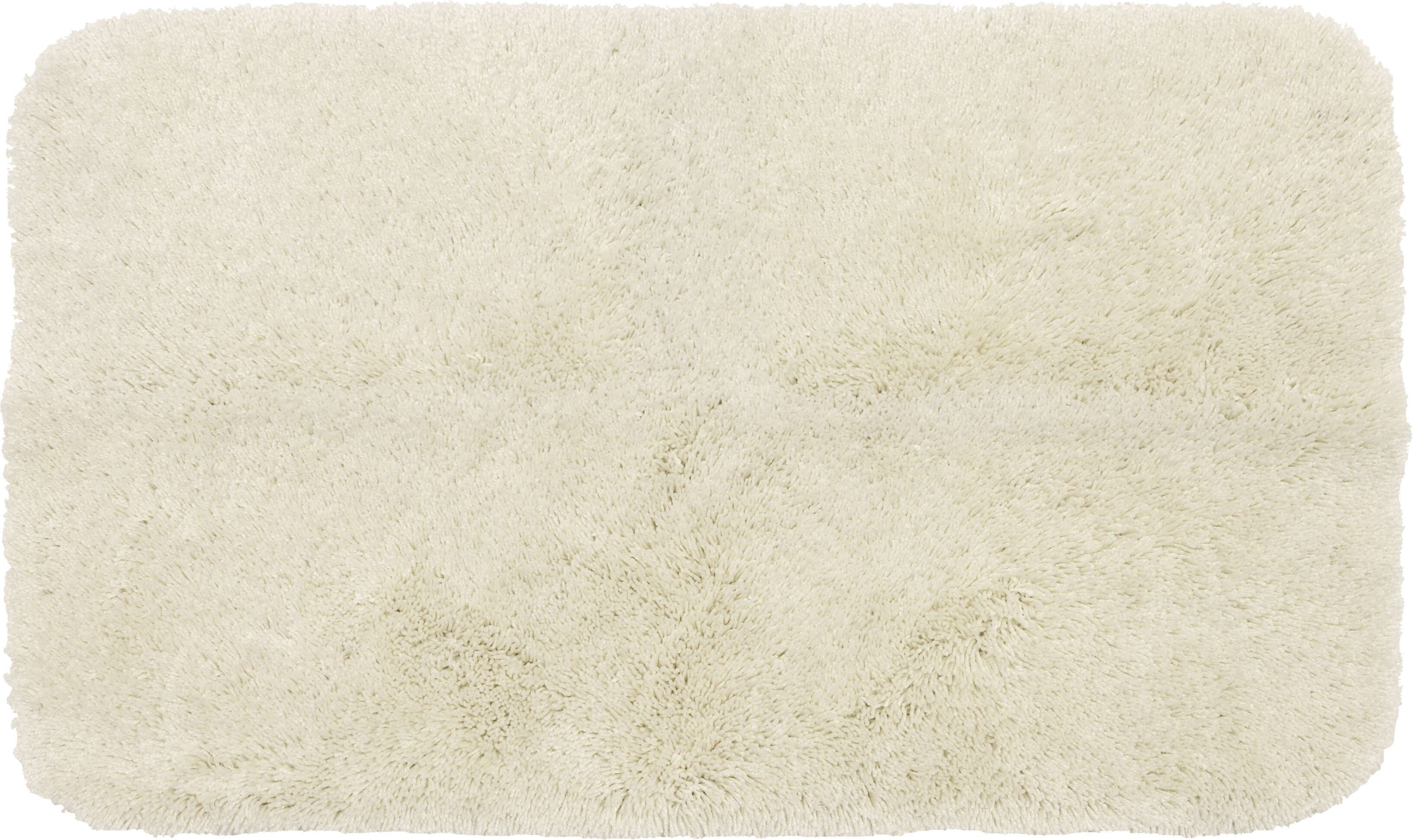 Mainstays Perfomance One Piece Polyester Bath Rug, Artic White, 23" x 39"