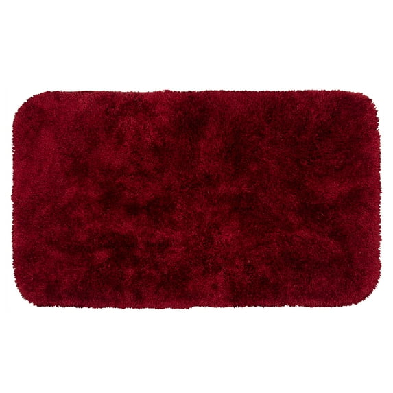Mainstays Perfomance One Piece Polyester Bath Rug, Red Sedona, 23" x 39"