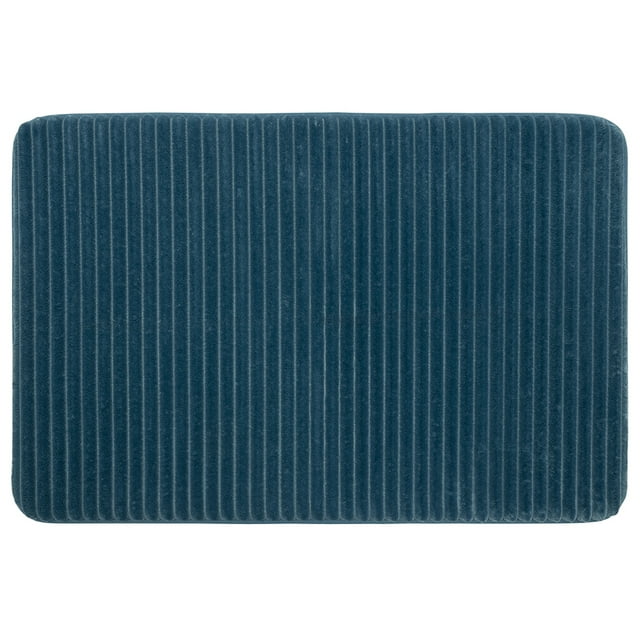 Mainstays Performance Quick Dry Memory Foam Bath Mat, Cool Water, 17" x