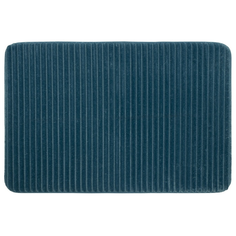 Mainstays Performance Quick Dry Memory Foam Bath Mat, Cool Water, 20 x 30  