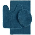 thumbnail image 1 of Mainstays Performance Recycled Polyester 3 Pc Bath Rug Set, Cool Water, 1 of 8