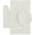 thumbnail image 1 of Mainstays Performance Recycled Polyester 3 Piece Bath Rug Set, Arctic White, 1 of 8