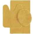 thumbnail image 1 of Mainstays Performance Recycled Polyester 3 Piece Bath Rug Set, Golden Curry, 1 of 8