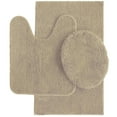 thumbnail image 1 of Mainstays Performance Recycled Polyester 3 Piece Bath Rug Set, Papyrus Beige, 1 of 8