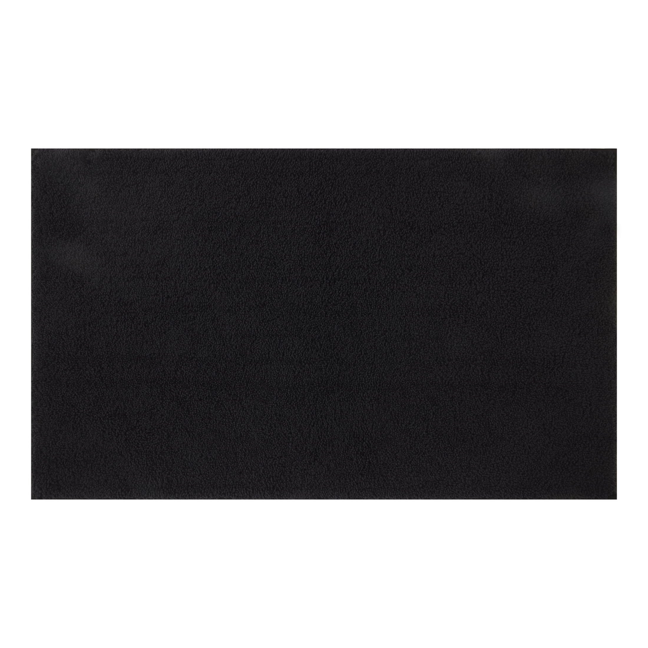 Mainstays Performance Recycled Polyester Bath Rug 20x34" Rich Black - Walmart.com