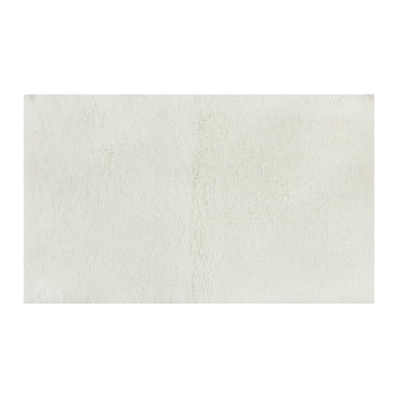 Mainstays Performance Recycled Polyester Bath Rug, Arctic White, 20" x 34"