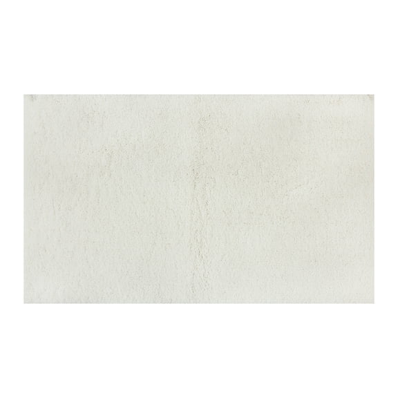 Mainstays Performance Recycled Polyester Bath Rug, Arctic White, 20" x 34"