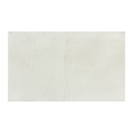 Mainstays Performance Recycled Polyester Bath Rug, Arctic White, 24" x 40"