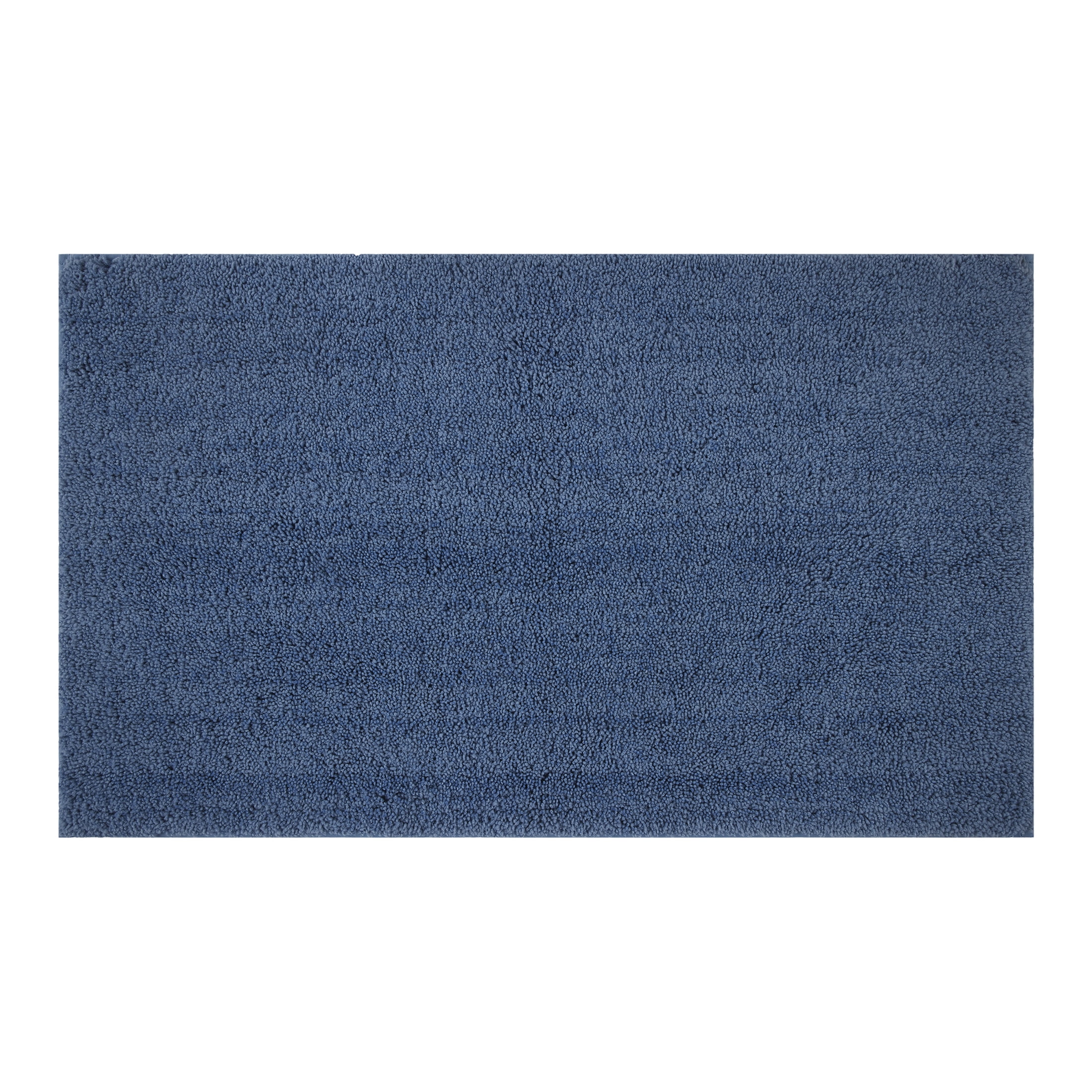 Mainstays Performance Recycled Polyester Bath Rug, Navy, 20" x 34"