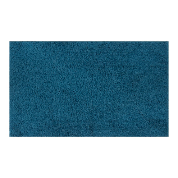 Mainstays Performance Recycled Polyester Bath Rug, Cool Water, 20 in x 34 in