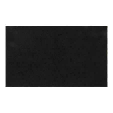 Mainstays Performance Recycled Polyester Bath Rug, Rich Black, 20" x 34"