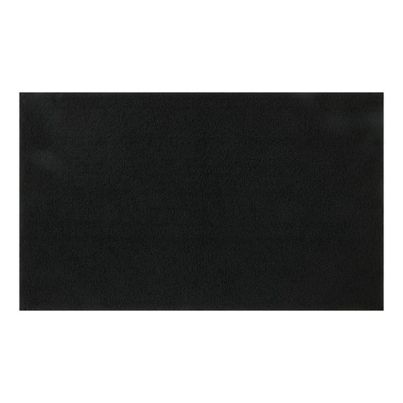 Mainstays Performance Recycled Polyester Bath Rug, Rich Black, 20" x 34"
