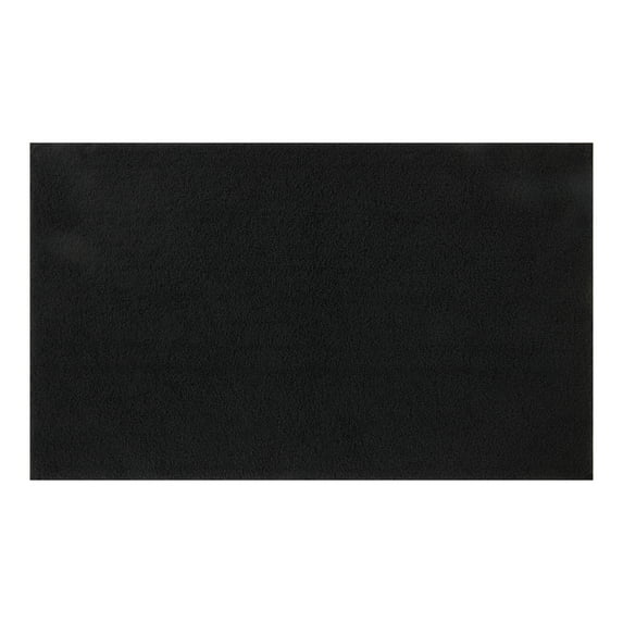 Mainstays Performance Recycled Polyester Bath Rug, Rich Black, 24" x 40"