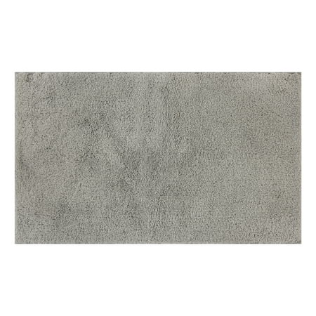 Mainstays Performance Recycled Polyester Bath Rug 20x34" Soft Silver