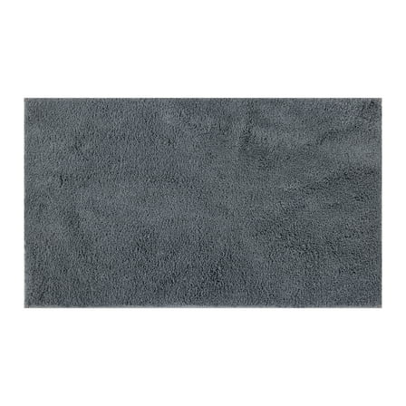 Mainstays Performance Recycled Polyester Bath Rug, Soothing Grey, 20" x 34"