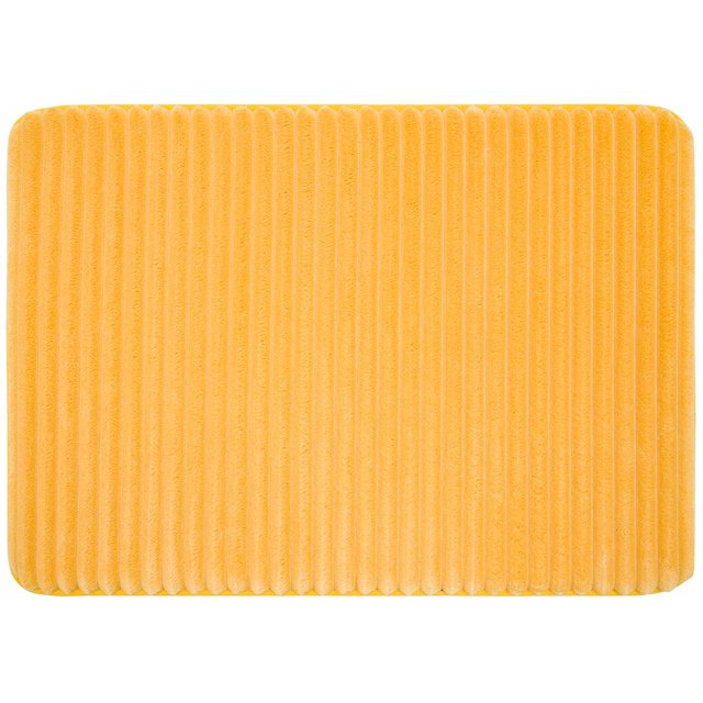 Mainstays Performance Ribbed Quick Dry Memory Foam Bath Mat, Golden