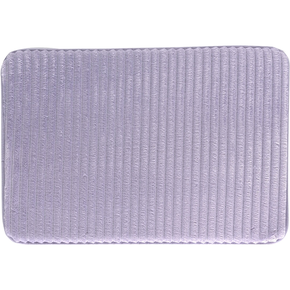Mainstays Performance Ribbed Quick Dry Memory Foam Bath Mat, Iris