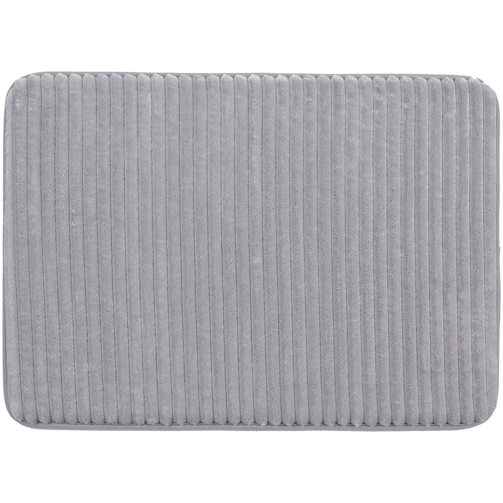 Mainstays Performance Ribbed Quick Dry Memory Foam Bath Mat, Soft