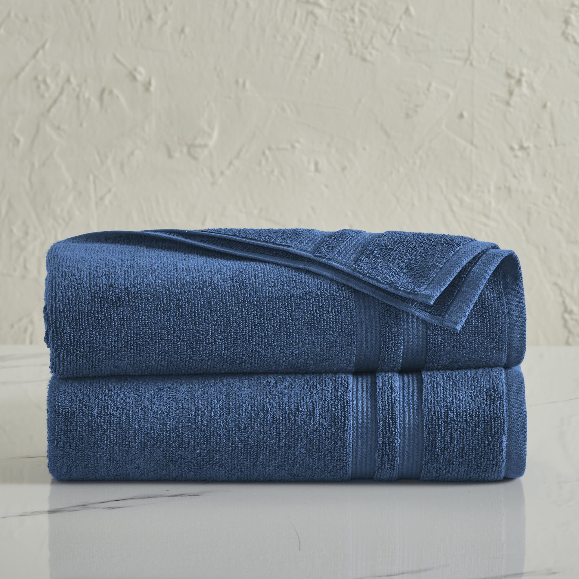 Plain Navy Bath Sheet main image 1