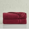 Size: 2-Piece Bath Sheet Set, Actual Color: Red