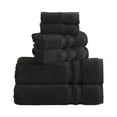thumbnail image 1 of Mainstays Performance Cotton 6-Piece Bath Towel Set, Super Soft Quick Dry Fade Resistant, Solid Black, 1 of 9