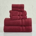 thumbnail image 1 of Mainstays Performance Cotton 6-Piece Bath Towel Set, Super Soft Quick Dry Fade Resistant, Solid Red, 1 of 6