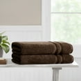 thumbnail image 1 of Mainstays Performance Cotton 2-Piece Bath Sheet Set, Oversized Super Soft Quick Dry Fade Resistant, Solid Brown, 1 of 9