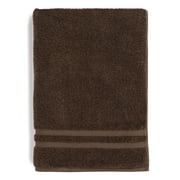 Mainstays Performance Cotton Bath Sheet, Oversized Super Soft Quick Dry Fade Resistant, Solid Brown