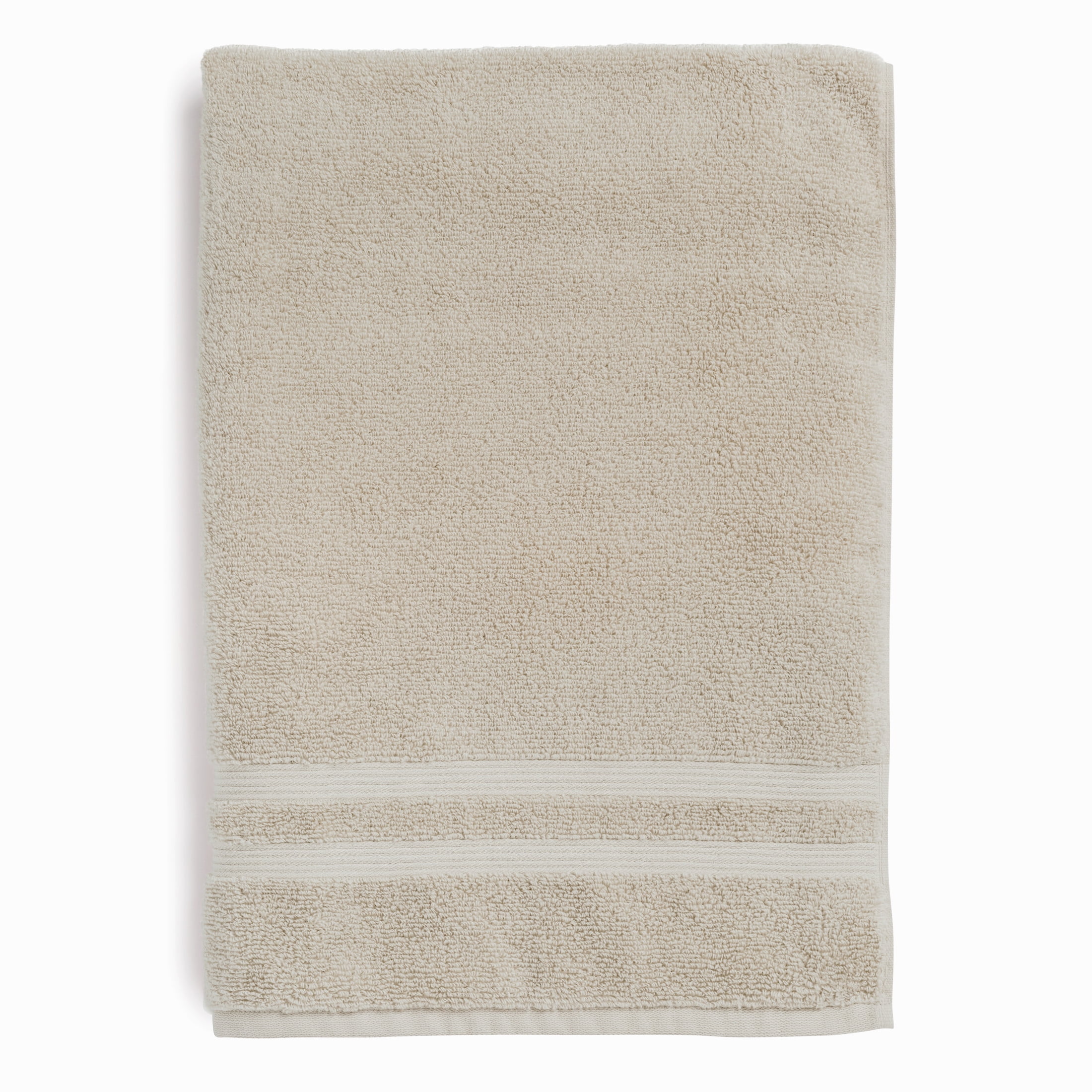 Mainstays Performance Solid Bath Sheet, 30" x 62", Papyrus Beige