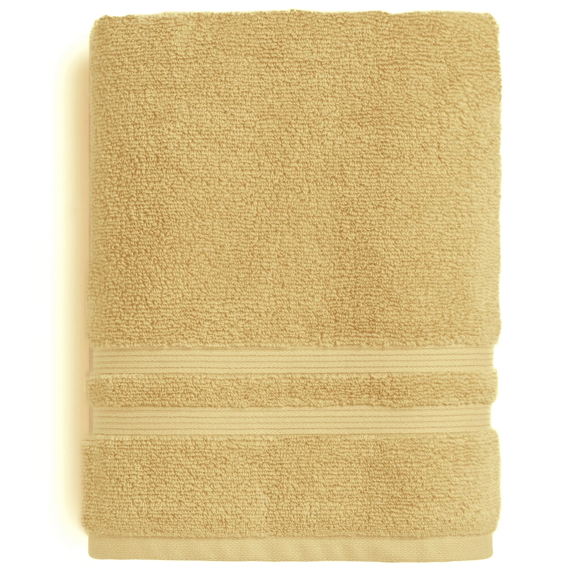 Mainstays Performance Solid Bath Sheet, 62" X 30", Golden Curry