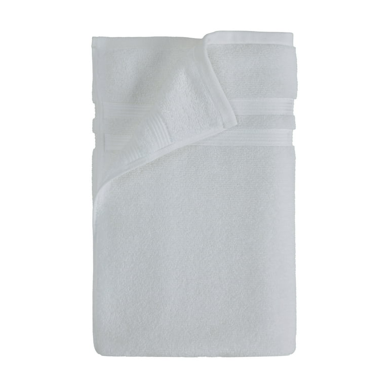 Mainstays Solid Hand Towel, White