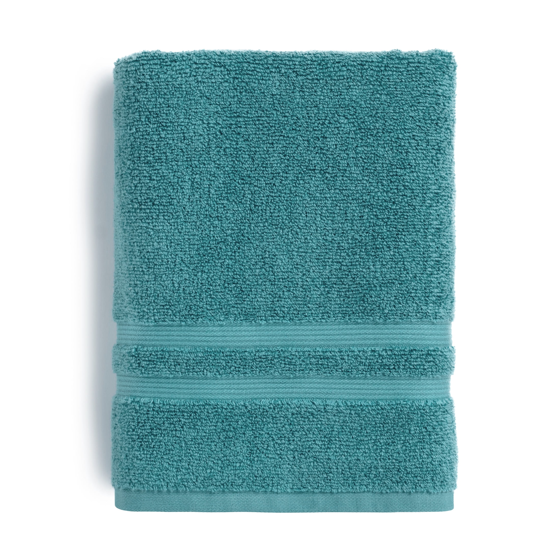 Mainstays Performance Solid Bath Towel, 30" x 54", Cool Water