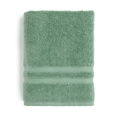 Mainstays Performance Solid Bath Towel, 30" x 54", Green Sage