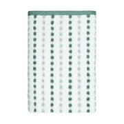 Mainstays Performance Bath Towel, 100% Cotton, Quick Dry, Fade Resistant, Green Dot Pattern