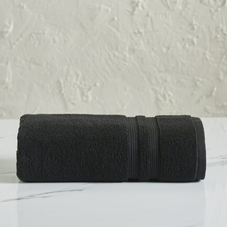 Mainstays Performance Solid Bath Towel, 54" x 30", Black