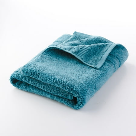 Mainstays Performance Solid Bath Towel, 54" x 30", Cool Water