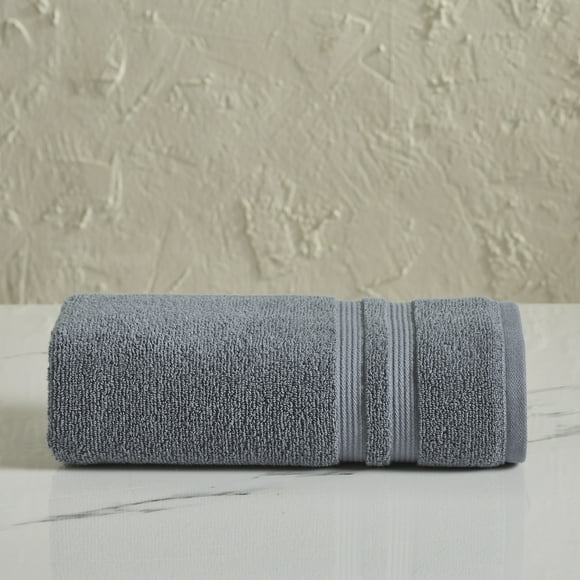 Mainstays Performance Solid Bath Towel, 54" x 30", Grey