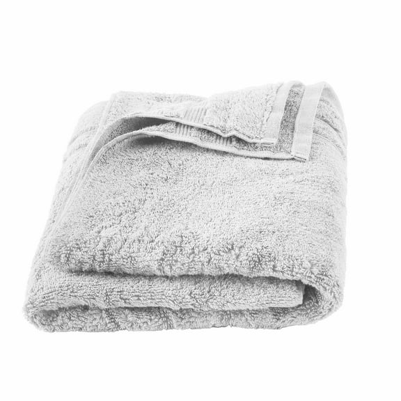 Mainstays Performance Solid Bath Towel, 54" x 30", Soft Silver