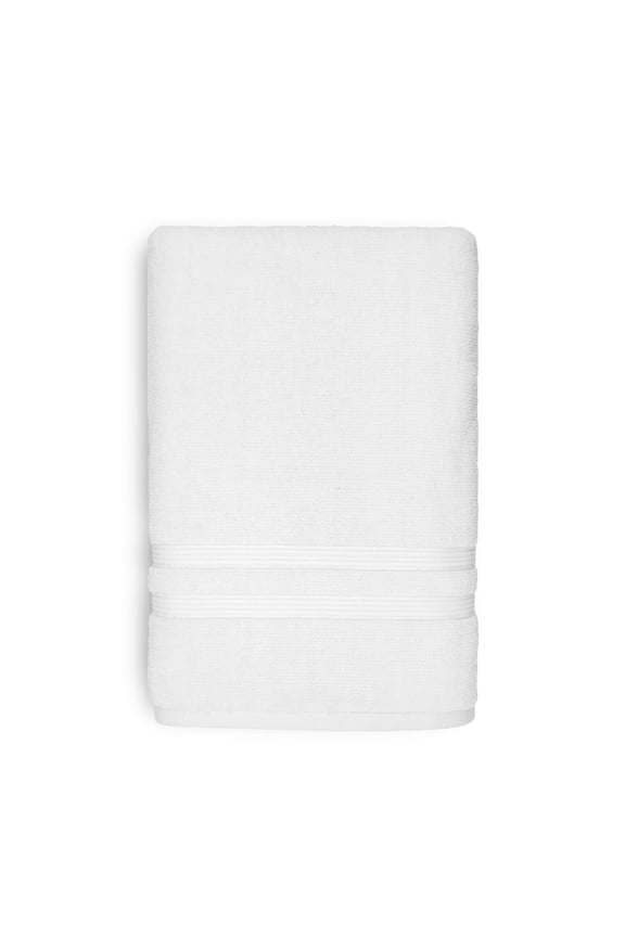 Performance Cotton Bath Towel, Super Soft Quick Dry Fade Resistant, Solid White
