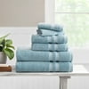 Size: 6-Piece Bath Towel Set, Actual Color: Blue